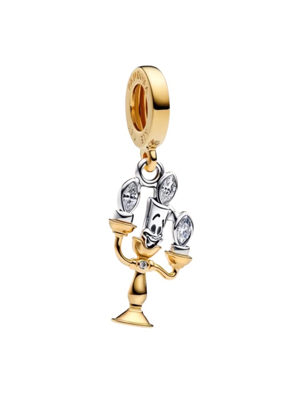 New Pandora Beauty and the Beast Lumiere Charm